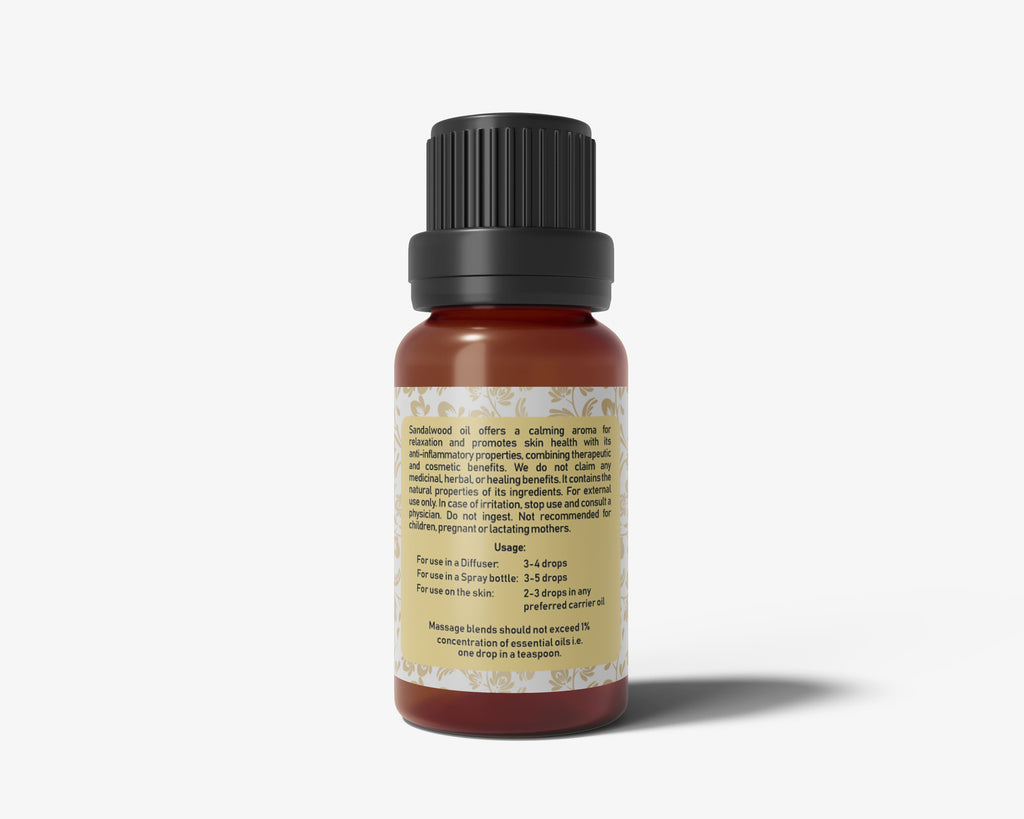 Amazon.com: HIQILI 1 Fl Oz Sandalwood Essential Oils 100% Pure Natural for  Skin, Diffuser, Perfume - 30ml : Health & Household